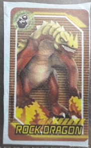 Coleccionismo cromos antiguos: cromo pegatina de chicle de Panini, Invizimals, Rock dragon, año 2009-2011